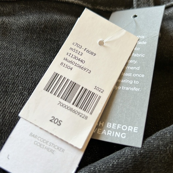 NWT Signature Fit Boyfriend Cozy Jogger Jean - Black Wash Size 20 short - Picture 11 of 16